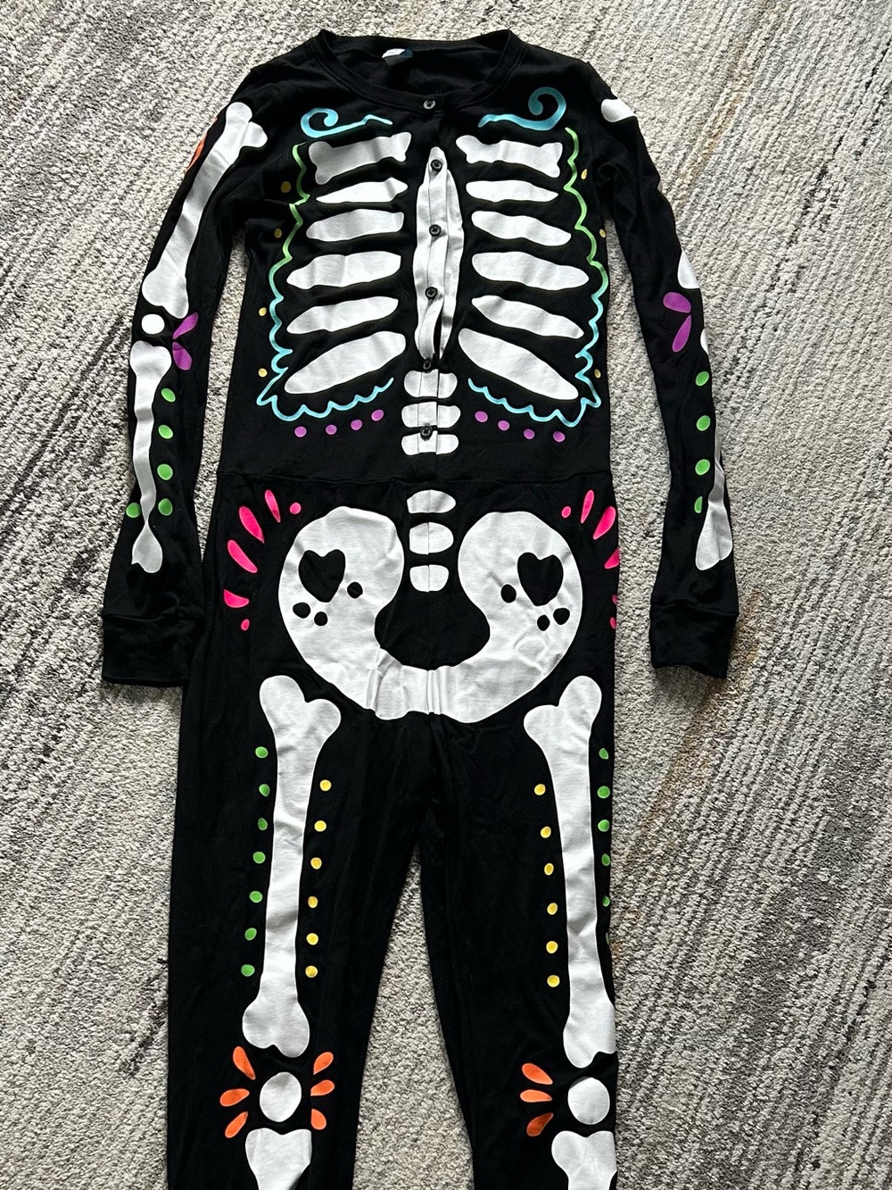 Women’s Old Navy Skeleton Onesie - Size Small Tall